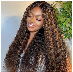 Perruques bouclées de cheveux humains tressés naturels purs à prix raisonnable dentelle transparente de luxe - Product Image 1