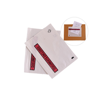 Sacs d'expédition autocollants blancs à fermeture Peel & Seal avec pochette pour bordereau d'expédition JPPL, taille personnalisée, impression sur mesure