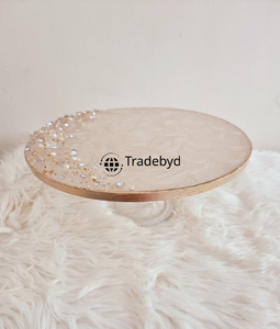 <b>Resin</b> Cake Stand with Glossy Finish for Wedding Home and Event Decor Tradebyd - Product Image 4