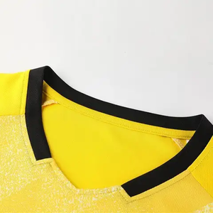 เสื้อฟุตบอลสำหรับผู้ชายเสื้อทีมฟุตบอลสีพื้นพิมพ์ซับลิเมชันดีไซน์ใหม่ - Product Image 4