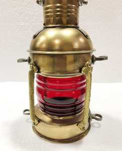 โคมไฟทองเหลืองไฟฟ้าสีแดงและสีเขียวสไตล์วินเทจ,โคมไฟเรือโคมไฟทางทะเลโคมไฟสำหรับตกแต่งบ้าน - Product Image 5