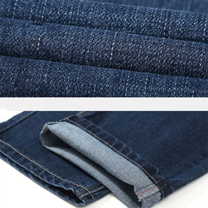 Custom Design Straight Winter Medium Wash Unisex <b>Jeans</b> 100% Cotton <b>Elastic</b> Mid <b>Waist</b> Quick Dry High Quality - Product Image 3