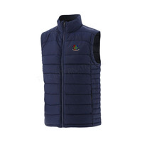 Gilet d'hiver chaud sans manches rembourré coupe-vent réversible tendance pour homme GAA
