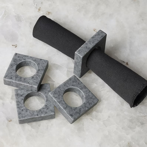 Anillo de Servilleta de Mármol Tradicional de Diseño Nuevo y Moderno para Decoración de Mesa de Comedor Cultural que Combina la Herencia con Materiales Naturales - Product Image 1