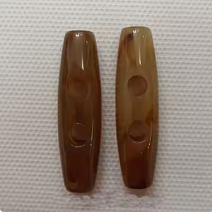 Handmade Ox Horn <b>Toggle</b> <b>Buttons</b> Natural Horn Features Eco-Friendly - Product Image 3