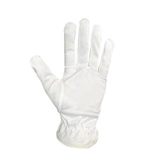 Venta al por mayor de tamaño personalizado transpirable y cómodo algodón blanco Iglesia bordado masónico masón guantes - Product Image 5