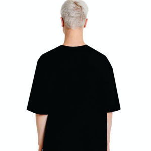 เสื้อยืดขนาดใหญ่สำหรับผู้ชายเสื้อยืดสีดำทำจากผ้าฝ้าย100% โลโก้ฮิปฮอปปรับแต่งได้ - Product Image 5