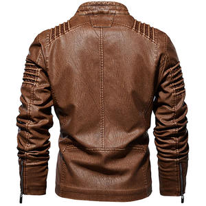 Chaqueta de Motociclista de Cuero Genuino de Primera Calidad al por Mayor para Hombre, Nuevo Diseño, Chaqueta de Invierno de Primera Calidad, Precio de Fábrica - Product Image 4
