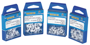 Scatola da 15 graffette bianche per cavo parallelo da 1 mm. (Electro DH 31.650/1/BOX) - Product Image 2