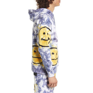 Sweat à capuche streetwear personnalisé OEM pour homme, brodé de haute qualité, couleur unie, imprimé en relief, respirant, avec poches - Product Image 3