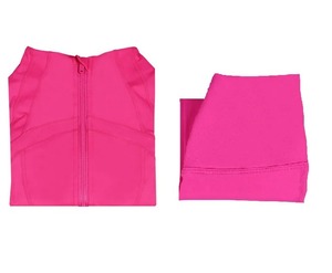 Traje de Yoga, chaqueta con cuello levantado, mallas para mujer, cremallera, secado rápido, ejercicio físico, correr, ligero, sencillo, versátil - Product Image 6