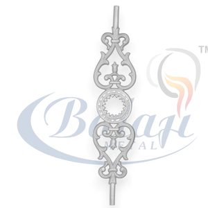 Modern Grey Cast Iron Balcony Grill Sand Moulding Super Shot Blast Surface Railing Panel 5 Year Warranty Wholesale Bulk - Product Image 1