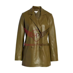 Blazer en cuir en gros de qualité supérieure Styles décontractés à la mode sur mesure pour femmes directement de l'usine OEM - Product Image 1