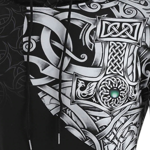 เสื้อมีฮู้ดแบบสวมศีรษะสำหรับฤดูหนาวผ้าโพลีเอสเตอร์100% พิมพ์ลายแบบกำหนดเอง - Product Image 4