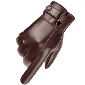 Gants de conduite unisexes en cuir de daim, protection UV, doigts entiers, confortables, forte adhérence, imperméables, vente en gros pour l'hiver en ville - Product Image 6