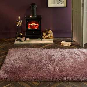 Extravagant <b>Lilac</b> Shaggy Area <b>Rug</b> Set - Product Image 2