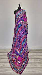 Beautiful Hand <b>Embroidered</b> Ethnic Clothing Indian <b>Shawls</b> Dupatta 2024 Multi Colored Fashion Wear Dupatta - Product Image 3