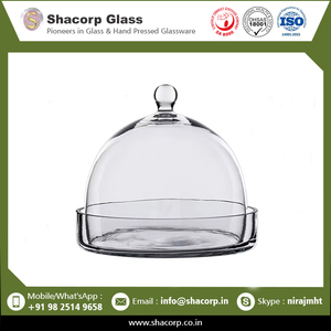 All Sizes <b>Glass</b> Dome <b>Cloche</b> With Wooden Black Base Promotion Large Flower From Trusted Exporter - Product Image 2