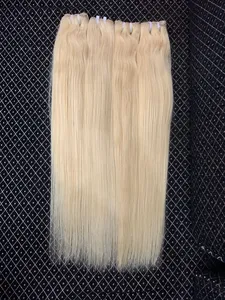 Cabello humano virgen de buena calidad directamente de fábrica con tramas de cabello humano inalteradas de tamaño personalizado de extensiones de cabello de la India - Product Image 6