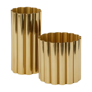Metal Flower <b>Vase</b> Stylish Home Decoration Elegant Antiqued Look Hammered Metal Flower VaseLarge <b>Decorative</b> <b>Vases</b> Nordic Wedding - Product Image 5