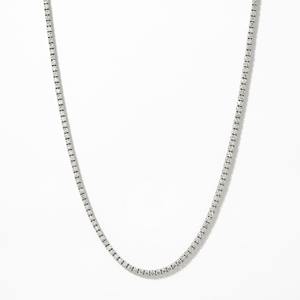 Collar de Tenis de Diamantes de Lujo de 10.00 Quilates en Oro Blanco, Joyería Fina Atemporal, Collar Elegante, Regalo Ideal de Cumpleaños para Mujer - Product Image 1