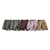 Unisexe été à la mode marque polyvalent multi-poches américain rétro Ins décontracté Shorts tricoté Six points lâche vêtements de travail