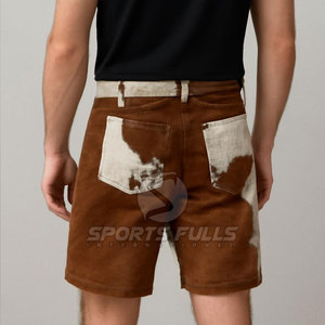 Genuine Hair-on Hide Nonwoven Canvas Casual <b>Shorts</b> for <b>Men</b> Stylish Modern Streetwear Handmade OEM Service <b>Quick</b> <b>Dry</b> - Product Image 5