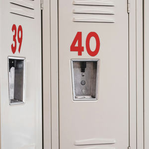 Custom Red Vinyl <b>Lettering</b> <b>Stickers</b> UV Proof for Motorcycle Helmets Car Windows Store Signs - Product Image 2