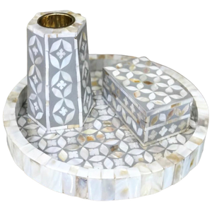 Exquisito juego de quemador de incienso Bakhoor con incrustaciones de perlas para madre, decoración del hogar de Ramadán, té, Benjuí, aromas de bergamota, Idea única de regalo para mamá - Product Image 5