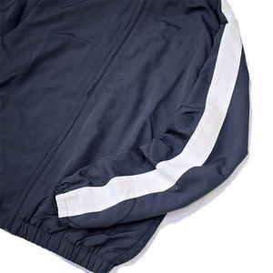 Conjunto Deportivo de Nylon Reflectante con Logotipo Bordado Personalizado, Chaqueta Cortavientos con Cremallera, Chándal para Hombre - Product Image 3