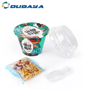 PP plastic frozen microwavable yogurt cup food grade iml food grade plastic yogurt cup with lid