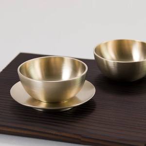 Nouveau Design petit bol de service en laiton artisanal avec finition en or brossé utilisé pour servir la soupe et les Desserts - Product Image 2