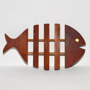 Dessous de plat en bois de luxe Plats chauds/Pot/Porte-bol Conception de poisson Fabrication professionnelle de bonne qualité à la mode - Product Image 6