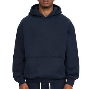 Sweat à capuche premium pour homme grande taille 100% coton anti-plis en molleton streetwear coupe oversize impression logo personnalisée vente en gros - Product Image 1