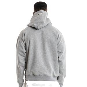 Venta al por mayor de alta calidad Muscle Fit ropa deportiva para hombre personalizado adelgazamiento diseño francés Terry de gran tamaño bloque de color con cremallera completa Sudadera con capucha - Product Image 3