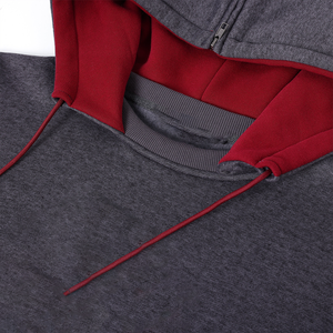 เสื้อฮู้ดดี้ฟลีซพรีเมียมสำหรับทุกเพศ สีเทาชาร์โคล ยี่ห้อ Winter A&M  ปักลายเชนิลล์ กระเป๋าจิงโจ้ ผลิตจากผ้าฝ้ายออร์แกนิค 100% - Product Image 6