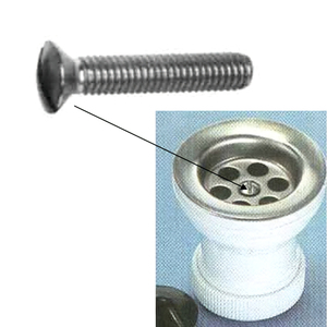 Vite in Acciaio Inox con Testa a Goccia SE per Lavandino M6x60 - Product Image 1
