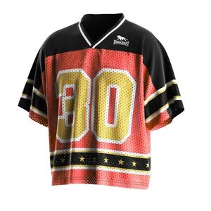 เสื้อเจอร์ซีย์อเมริกันฟุตบอลพิมพ์ลายระเหิดแบบกำหนดเองผู้ผลิต OEM ODM - Product Image 2