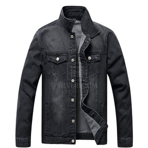 Venta al por mayor logotipo personalizado algodón hecho hombres chaqueta de invierno transpirable uso al aire libre hombres chaqueta vaquera para venta en línea - Product Image 1