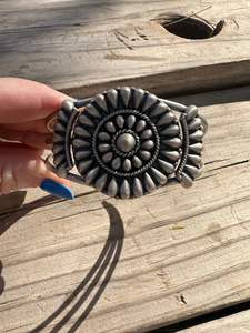 Bracelet manchette réglable en argent sterling fait à la main Artisan Boho Jewelry - Product Image 4