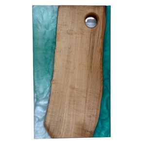 Tablas de cortar artísticas de resina de madera Natural personalizadas con asas, utensilios de cocina, bloques de cortar para regalos, cortar y picar - Product Image 2