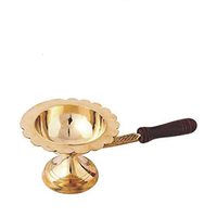 Porte-encens artisanal en laiton antique, design moderne, motif étoile d'anis indienne, pour cônes d'encens, conception inversée, couleur personnalisable, haute qualité