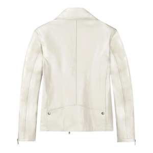 Veste en cuir de haute qualité au design nouveau pour hommes, style dernier cri, vestes en cuir de motard d'hiver, veste en cuir véritable élégante pour hommes - Product Image 2