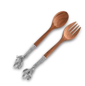 Cuillère de service à salade en corne de qualité supérieure Fourchettes Vente à chaud Serveur de salade en corne Vaisselle pour la maison et le restaurant - Product Image 4