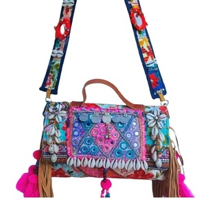 Inde fabriqués à la main femmes Shopping soirée sacs à bandoulière dames épaule Banjara sacs personnalisé luxe Vintage broderie pochette - Product Image 1