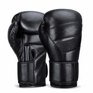 Gants de boxe en cuir de haute qualité, respirants, légers, fermeture à scratch, entraînement en plein air, gants de Muay Thai - Product Image 1