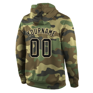 Pull à capuche en polyester 100% personnalisé Prix bon marché Techniques de teinture unie brodées par sublimation camouflage complet Coton mélangé - Product Image 3