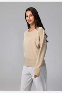 Sudaderas con capucha de alta calidad para mujer, jerséis en blanco, sudadera de manga larga con cuello redondo para mujer - Product Image 2
