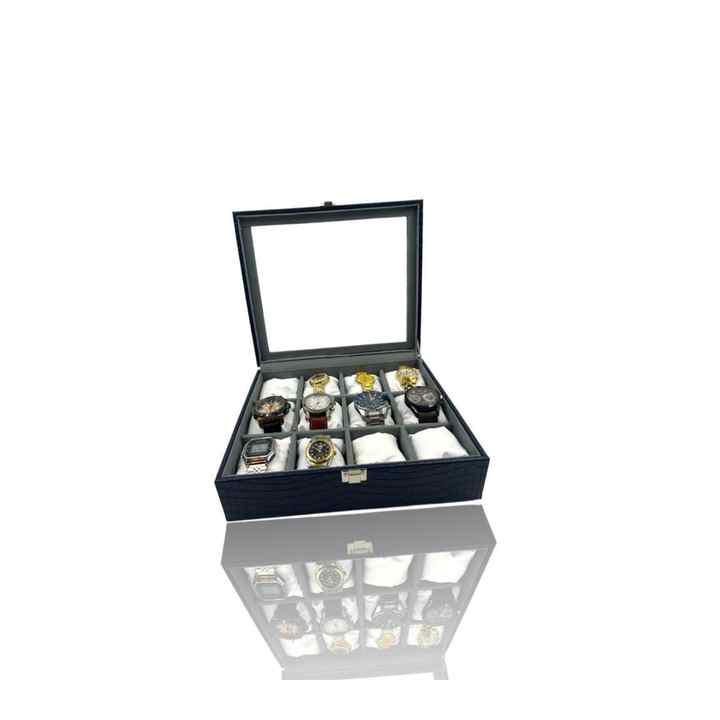 Richbox 12 Watch Box Mango Navy Blue