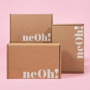 Kemasan hadiah kardus produk pakaian kotak Mailer karton kertas Kraft pengiriman merek Premium kustom ramah lingkungan - Product Image 4